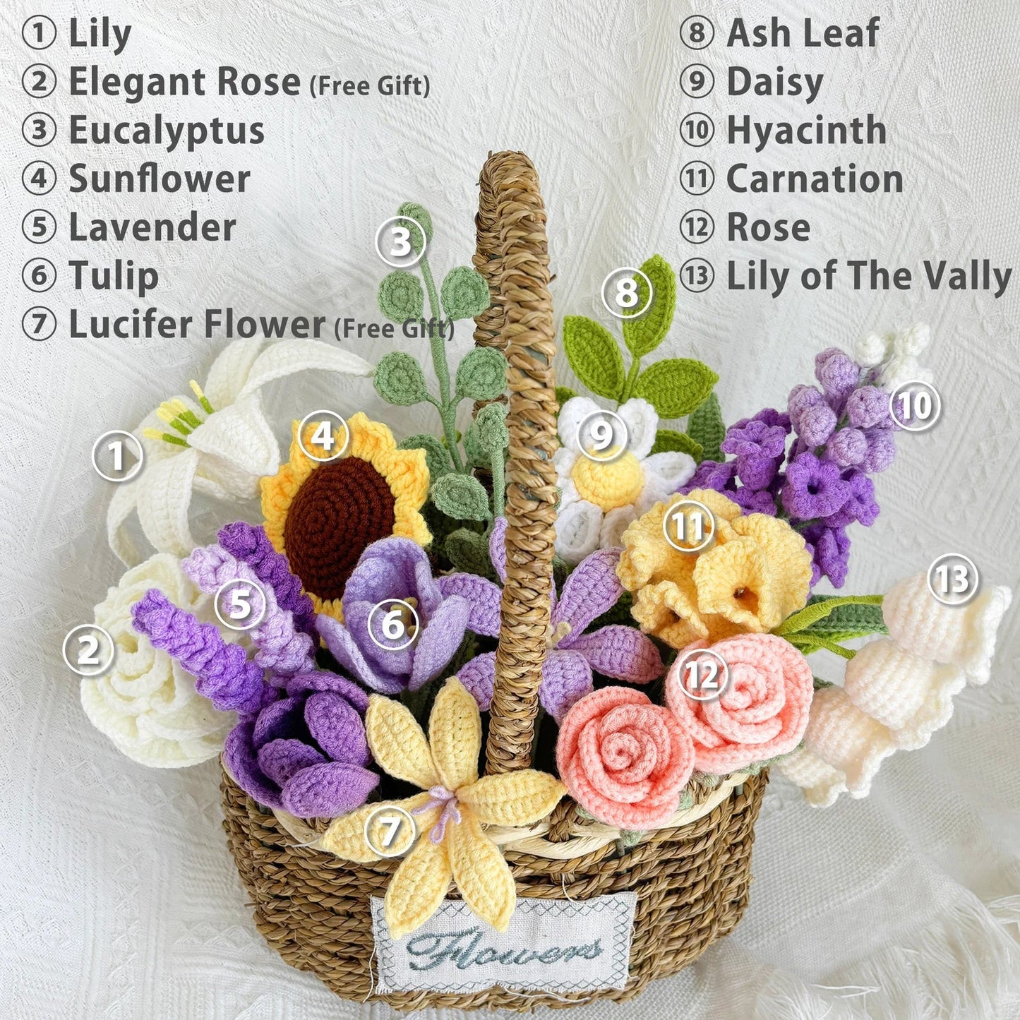 ๐ธ Flower Crochet Bundle โ 11 Blooms + 2 FREE Gifts ๐ | Blossom Thirteen | DIY Craft Fun ๐งถ