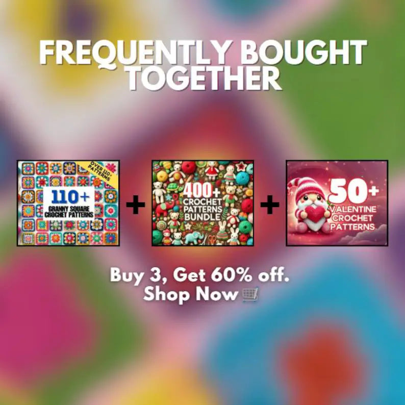 800+ Granny Square Bundle PATTERN Crochet Blanket Skirt Dress Ultimate Book Easy Beginner Animal Baby Handbag Farm PDF wearables pillow kit
