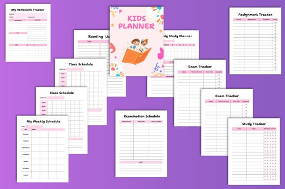 Kids Planner Canva KDP Interiors