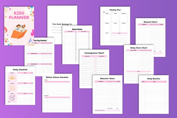 Kids Planner Canva KDP Interiors