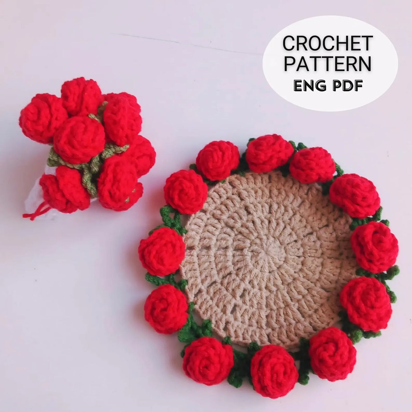 ๐ธ Flower Pot Coaster Set Pattern โ DIY Crochet Floral Coasters ๐ผ | Beginner-Friendly Home Decor ๐ก | Perfect for Motherโs Day ๐ or Housewarming ๐ | Includes Video Tutorial ๐ฅ