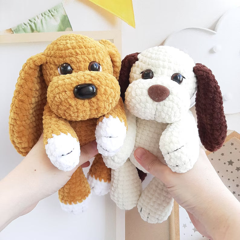 Cute Amigurumi Dog Crochet Pattern 🐶 English Puppy Tutorial PDF 📄 Perfect Baby Shower Gift 🍼