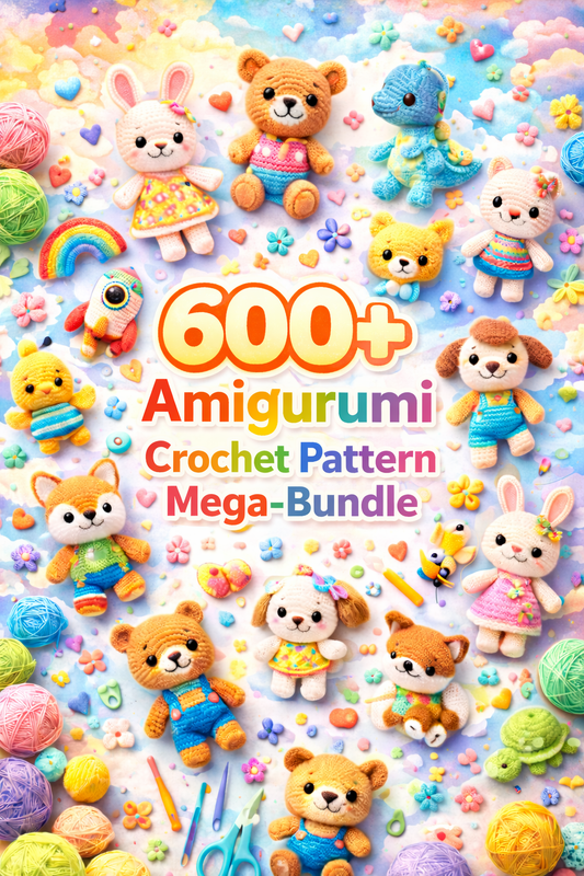 600+ Amigurumi Crochet Pattern Mega-Bundle | Ultimate Holiday & Animal Collection: Christmas, Valentine, Halloween | Easy Step-by-Step PDF