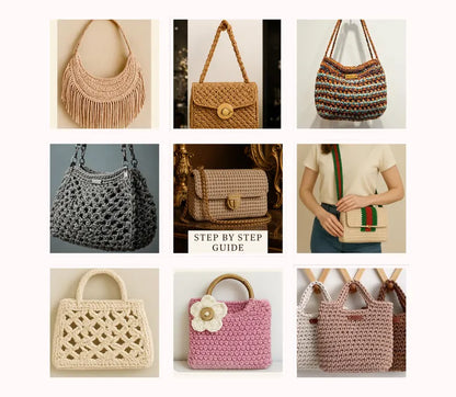 100 Luxury Crochet Handbag Patterns: From Structured Chic to Boho Dreams – Instant Access PDF