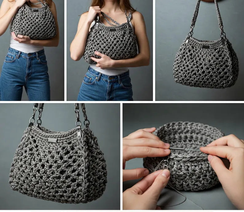 100 Luxury Crochet Handbag Patterns: From Structured Chic to Boho Dreams – Instant Access PDF