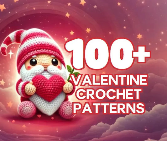 100+ Valentine's Crochet Pattern Bundle | Ultimate Amigurumi Collection: Gnomes, Bouquets, Plushies & Hearts | Instant Download PDF