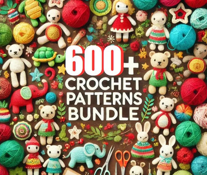 (2400+Patterns)The Ultimate 🔥Crochet Pattern Mega Bundle - Every Product from the Store in One Exclusive Offer!🥰
