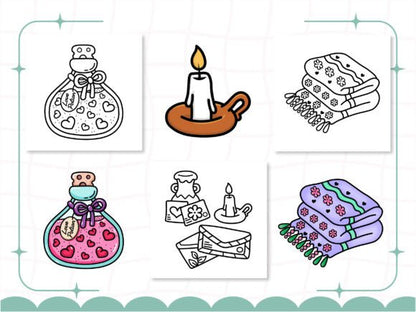 Cozy Vibes: Bold and Easy Coloring Book ❤️