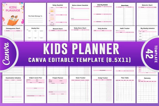 Kids Planner Canva KDP Interiors
