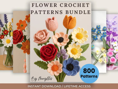 (2400+Patterns)The Ultimate 🔥Crochet Pattern Mega Bundle - Every Product from the Store in One Exclusive Offer!🥰